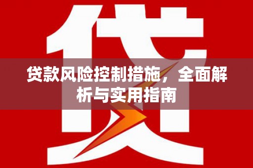 安康贷款风险控制措施，全面解析与实用指南