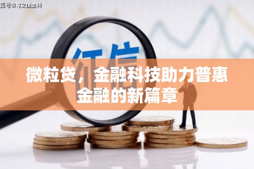 安康微粒贷，金融科技助力普惠金融的新篇章