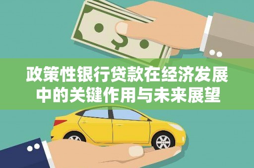 安康政策性银行贷款在经济发展中的关键作用与未来展望