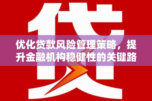 安康优化贷款风险管理策略，提升金融机构稳健性的关键路径