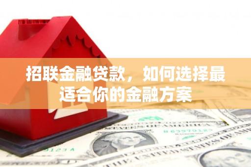 安康招联金融贷款，如何选择最适合你的金融方案