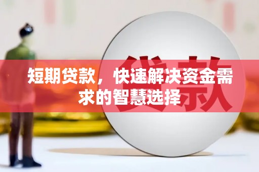 安康短期贷款，快速解决资金需求的智慧选择