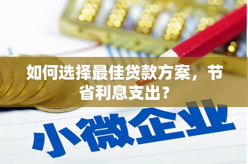 安康如何选择最佳贷款方案，节省利息支出？