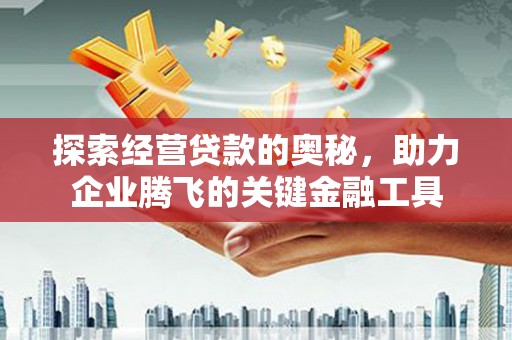 安康探索经营贷款的奥秘，助力企业腾飞的关键金融工具