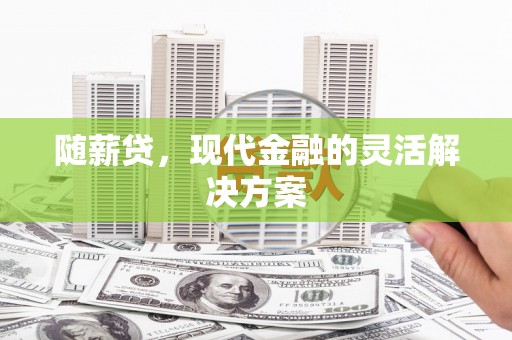 安康随薪贷，现代金融的灵活解决方案