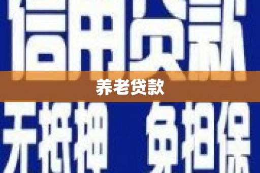 安康养老贷款