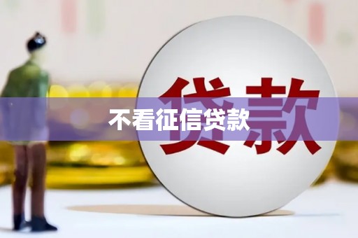 安康不看征信贷款