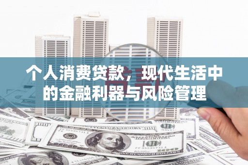 安康个人消费贷款，现代生活中的金融利器与风险管理