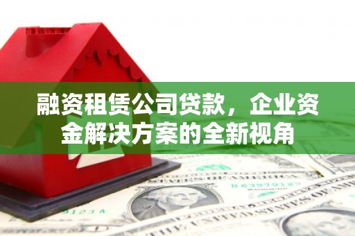 安康融资租赁公司贷款，企业资金解决方案的全新视角