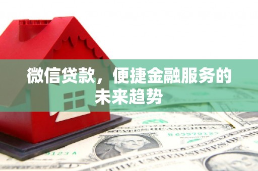 安康微信贷款，便捷金融服务的未来趋势
