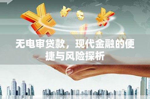 安康无电审贷款，现代金融的便捷与风险探析