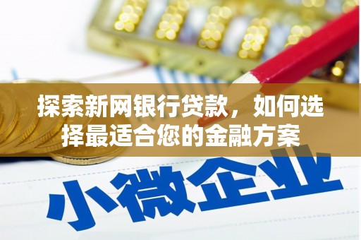 安康探索新网银行贷款，如何选择最适合您的金融方案