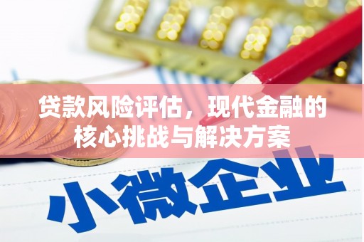 安康贷款风险评估，现代金融的核心挑战与解决方案