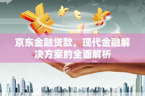 安康京东金融贷款，现代金融解决方案的全面解析