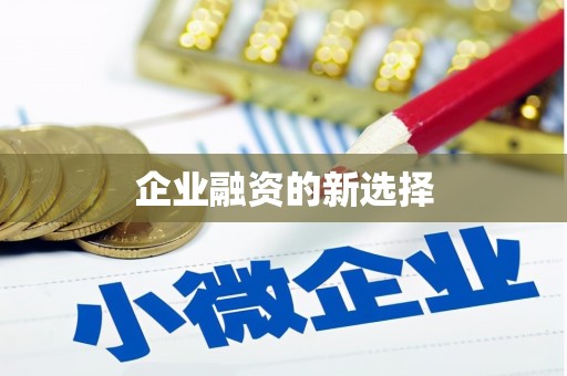 安康企业融资的新选择