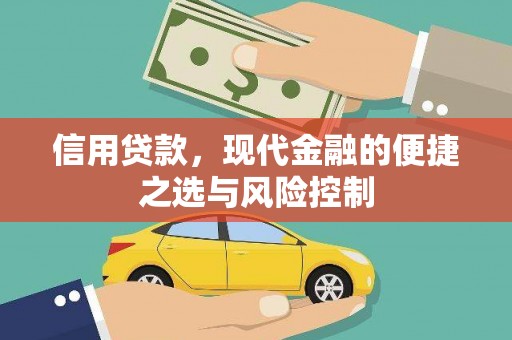 安康信用贷款，现代金融的便捷之选与风险控制