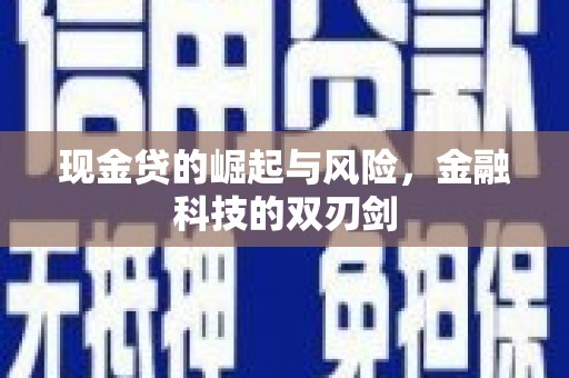 安康现金贷的崛起与风险，金融科技的双刃剑