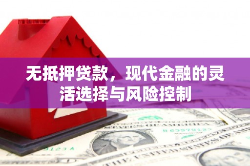 安康无抵押贷款，现代金融的灵活选择与风险控制
