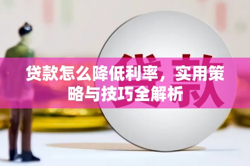 安康贷款怎么降低利率，实用策略与技巧全解析