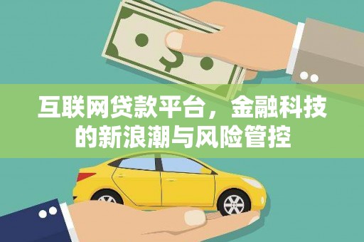 安康互联网贷款平台，金融科技的新浪潮与风险管控