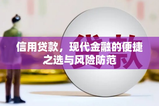 安康信用贷款，现代金融的便捷之选与风险防范
