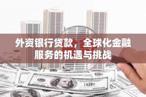 安康外资银行贷款，全球化金融服务的机遇与挑战