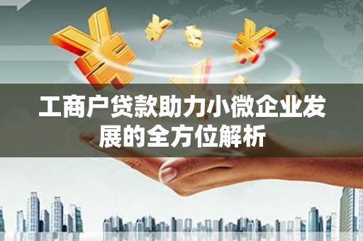 安康工商户贷款助力小微企业发展的全方位解析