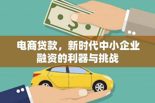 安康电商贷款，新时代中小企业融资的利器与挑战