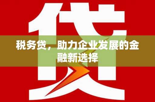 安康税务贷，助力企业发展的金融新选择