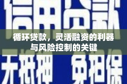 安康循环贷款，灵活融资的利器与风险控制的关键