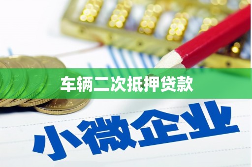 安康车辆二次抵押贷款