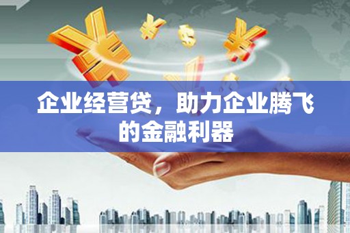 安康企业经营贷，助力企业腾飞的金融利器