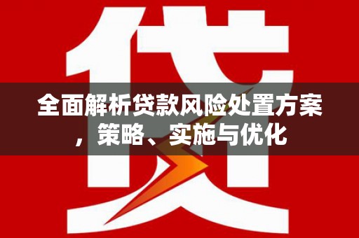 安康全面解析贷款风险处置方案，策略、实施与优化