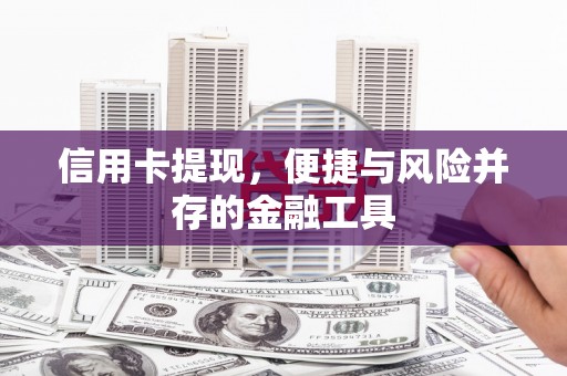 安康信用卡提现，便捷与风险并存的金融工具