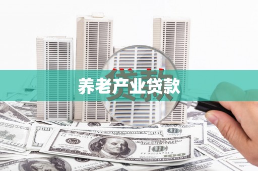 安康养老产业贷款