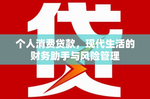 安康个人消费贷款，现代生活的财务助手与风险管理