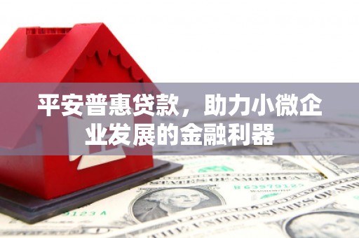 安康平安普惠贷款，助力小微企业发展的金融利器