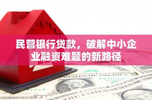 安康民营银行贷款，破解中小企业融资难题的新路径