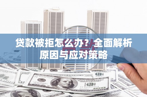 安康贷款被拒怎么办？全面解析原因与应对策略